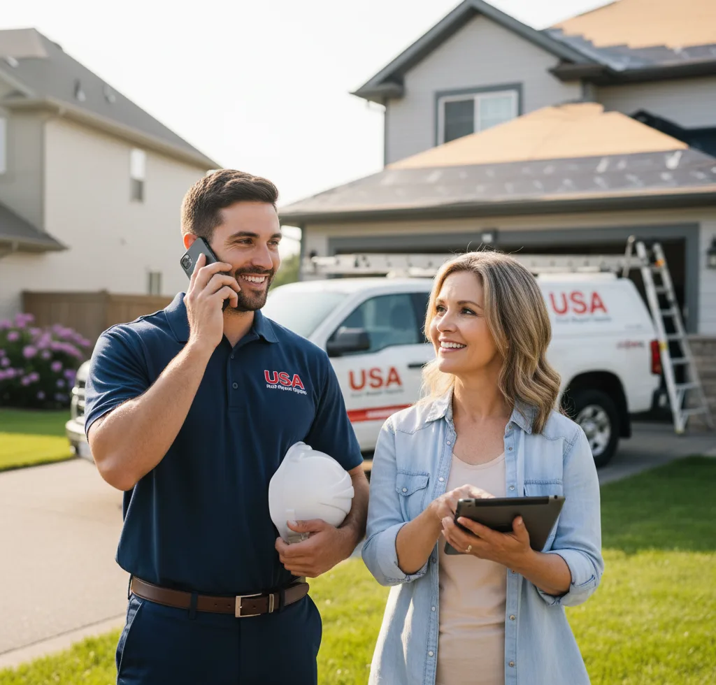 USA Roof Repair Experts customer support in Manville